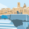Affiche ''Saint-Paul-de-Vence en Hiver''