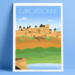 Affiche ''Carcassonne''