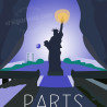 Affiche ''Paris l'Ile aux Cygnes''
