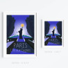 Affiche ''Paris l'Ile aux Cygnes''