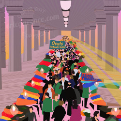 Affiche ''Paris - Marché Grenelles''