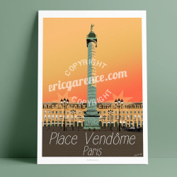 Affiche ''Paris - Place Vendôme''