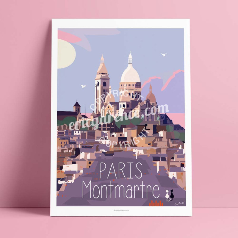 Affiche ''Paris - Montmartre' Affiche ''Paris - Montmartre'