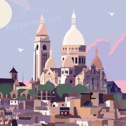 Affiche ''Paris - Montmartre'