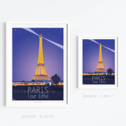 Affiche ''Paris - Tour Eiffel"