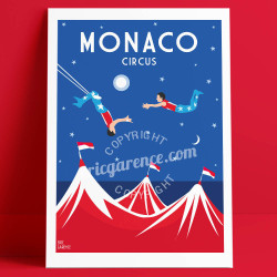 Affiche ''Monaco, Le Cirque''