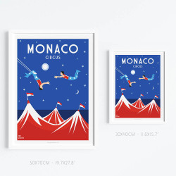 Affiche ''Monaco, Le Cirque''