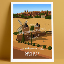 Affiche ''Régusse - Haut-Var''