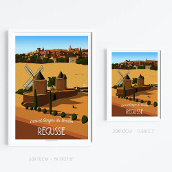 Affiche ''Régusse - Haut-Var''