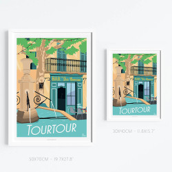 Affiche ''Tourtour - Haut-Var''
