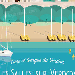 Poster ''Les Salles sur Verdon - Haut-Var''