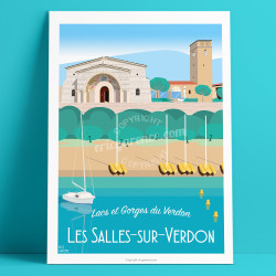 Affiche ''Les Salles sur Verdon - Haut-Var''