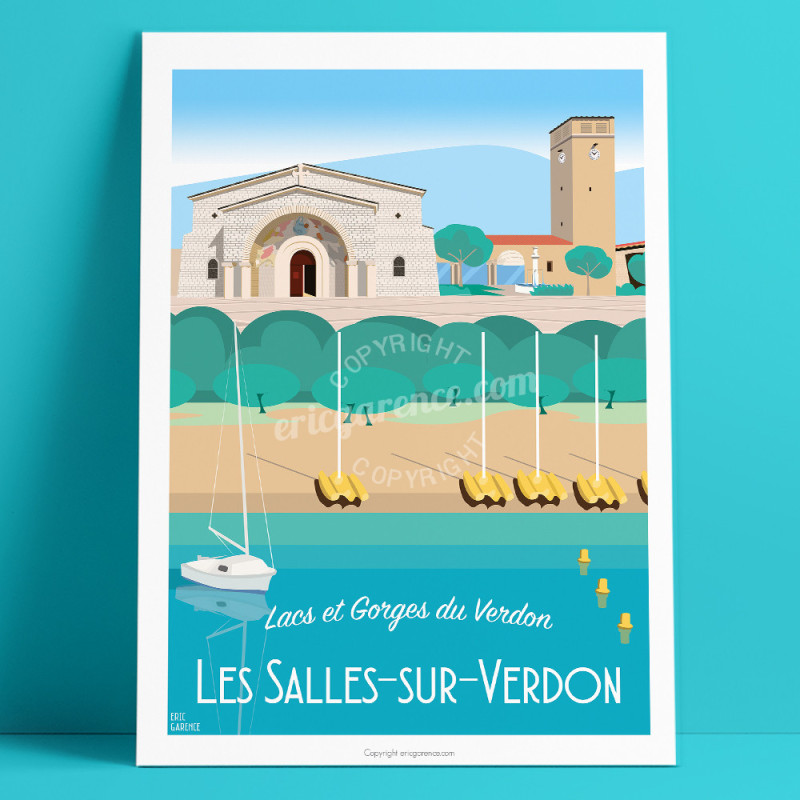 Affiche ''Les Salles sur Verdon - Haut-Var''