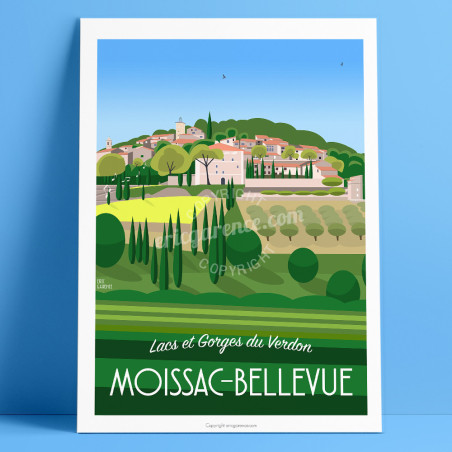 Affiche ''Moissac-Bellevue - Haut-Var''