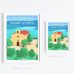 Affiche ''Baudinard sur Verdon - Haut-Var''