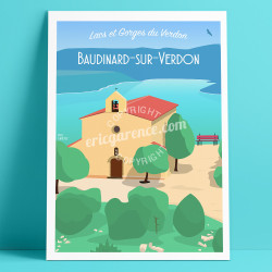 Affiche ''Baudinard sur Verdon - Haut-Var''
