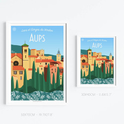 Affiche ''Aups, Village de la Truffe - Haut-Var''
