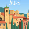 Affiche ''Aups, Village de la Truffe - Haut-Var''