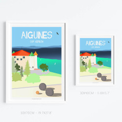 Affiche ''Aiguines, Le Château - Haut-Var''