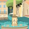 Affiche ''Aups, Bienvenue - Haut-Var''