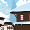 Affiche ''Morzine - Le Dahu''