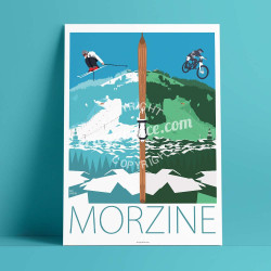 Affiche ''Morzine - Eté/Hiver''