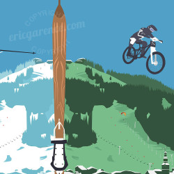 Affiche ''Morzine - Eté/Hiver''
