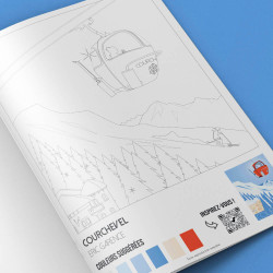 Cahier de Coloriage par Eric Garence - Tome 14 : Les Alpes, Morzine, Avoriaz, Les Gets, Courchevel