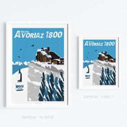Affiche ''Morzine-Avoriaz 1800''
