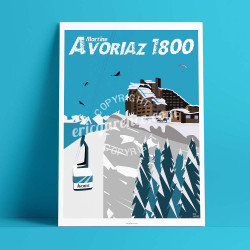 Affiche ''Morzine-Avoriaz 1800''