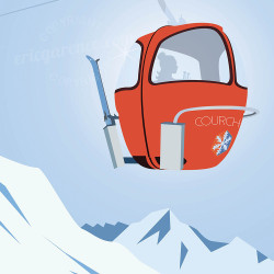 Affiche ''Courchevel 1850''