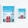 Affiche ''Verbier - Suisse''