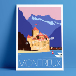 Affiche ''Montreux - Suisse''