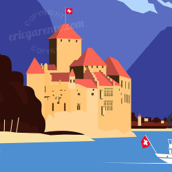Affiche ''Montreux - Suisse''