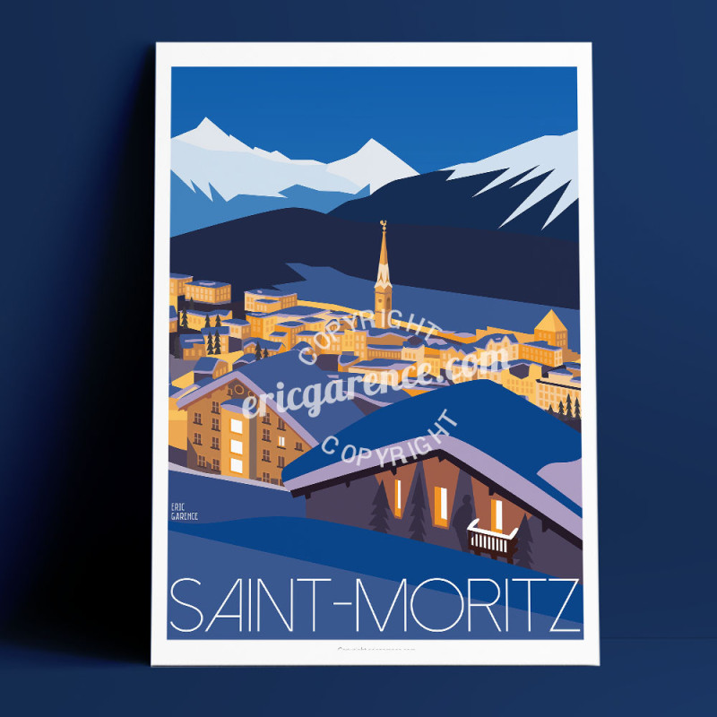 Affiche ''Saint-Moritz - Suisse'' Affiche ''Saint-Moritz - Suisse''