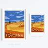 Affiche '' La Toscane en été''