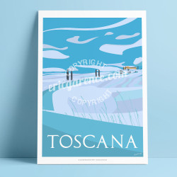 Affiche '' La Toscane en hiver''