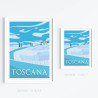 Affiche '' La Toscane en hiver''