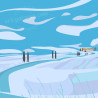 Affiche '' La Toscane en hiver''