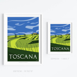 Affiche '' La Toscane au Printemps''