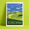 Affiche '' La Toscane au Printemps''