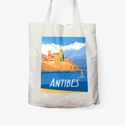 Tote Bag "Antibes et la Paddle Girl"