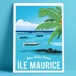 Affiche ''Ile Maurice''