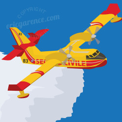 Affiche ''Le Canadair, Bombardier de provence''