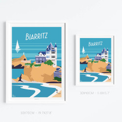 Affiche ''Biarritz''