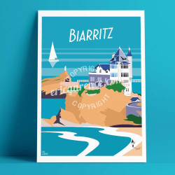 Affiche ''Biarritz''