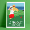 Affiche ''Le Golf du Touquet Paris-Plage''