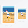 Affiche ''Chars à voile du Touquet Paris-Plage''