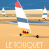 Affiche ''Chars à voile du Touquet Paris-Plage''