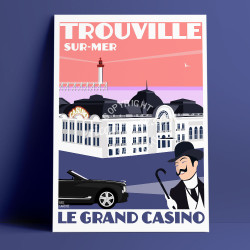 Affiche ''Trouville-sur-Mer, Le Casino''